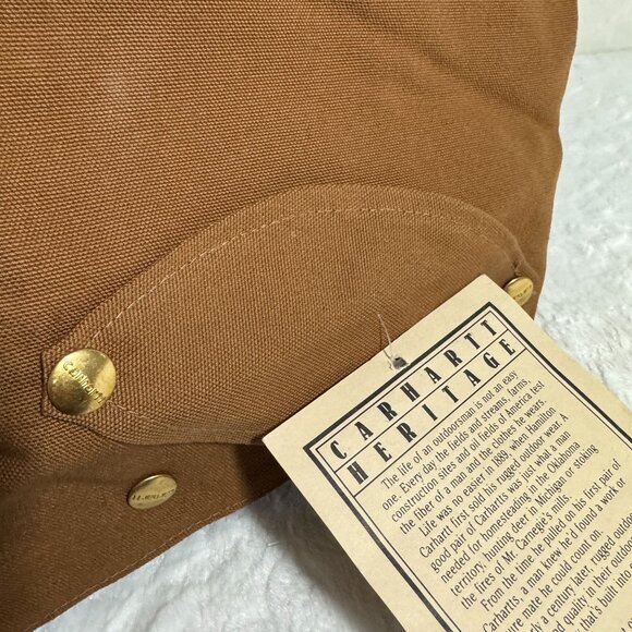 NWT Vintage Carhartt Arctic Quilt Canvas Hood 6QLH Snap Removable Replacement - Picture 9 of 10